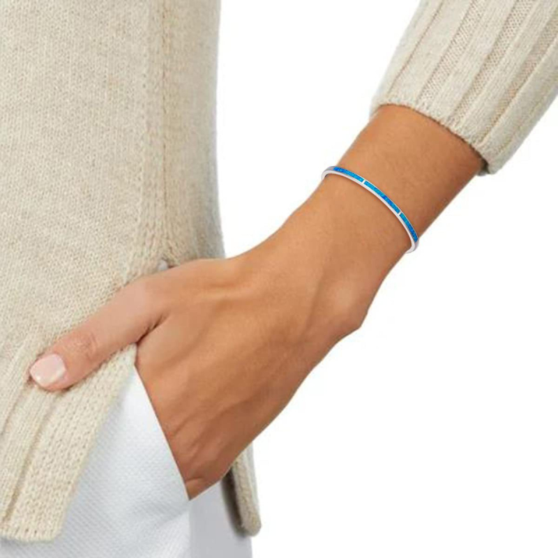 Opal Havaju stila sērfošanas ūdens viļņošanās aproce ar rokas gredzenu Opal aproces rotaslietas vairumtirdzniecībā, inkrustētas ar opālu