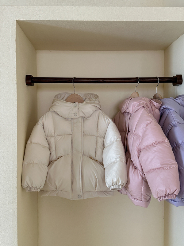 Moderna jakna s kapuljačom za starije djevojčice 2025., modni zimski topli debeli pamučni kaput u korejskom stilu za izvoz