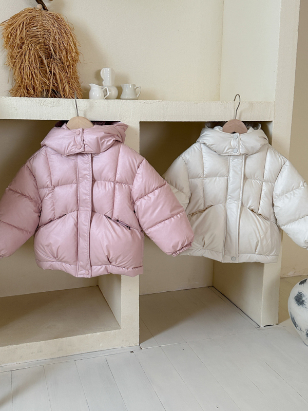 Moderna jakna s kapuljačom za starije djevojčice 2025., modni zimski topli debeli pamučni kaput u korejskom stilu za izvoz