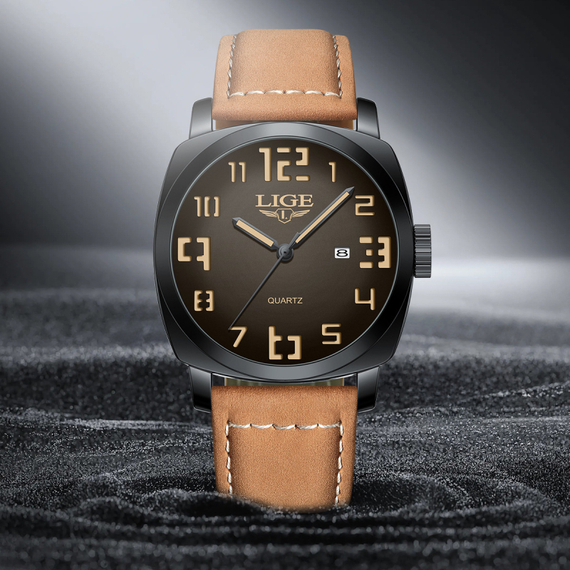 Furnizare transfrontalieră exclusivă de ceasuri noi, moderne și simple, cu cadran mare și pătrat, pentru bărbați, studenți adulți, ceasuri cu cuarț atractive