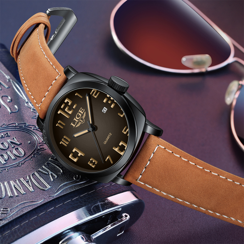 Furnizare transfrontalieră exclusivă de ceasuri noi, moderne și simple, cu cadran mare și pătrat, pentru bărbați, studenți adulți, ceasuri cu cuarț atractive