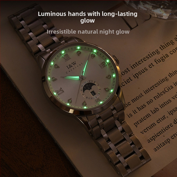 Σχεδιασμός και Επεξεργασία Ρολογιών OEM Μικρής Παραγγελίας Προσαρμοσμένη Αντικατάσταση Λογότυπου OEM Αυτόματη Μηχανή Επιχειρηματικό Απλό Ανδρικό Ρολόγιο ODM