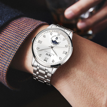 Σχεδιασμός και Επεξεργασία Ρολογιών OEM Μικρής Παραγγελίας Προσαρμοσμένη Αντικατάσταση Λογότυπου OEM Αυτόματη Μηχανή Επιχειρηματικό Απλό Ανδρικό Ρολόγιο ODM