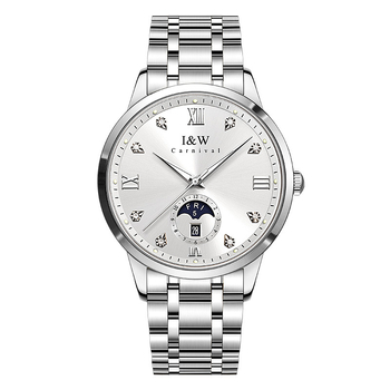 Σχεδιασμός και Επεξεργασία Ρολογιών OEM Μικρής Παραγγελίας Προσαρμοσμένη Αντικατάσταση Λογότυπου OEM Αυτόματη Μηχανή Επιχειρηματικό Απλό Ανδρικό Ρολόγιο ODM