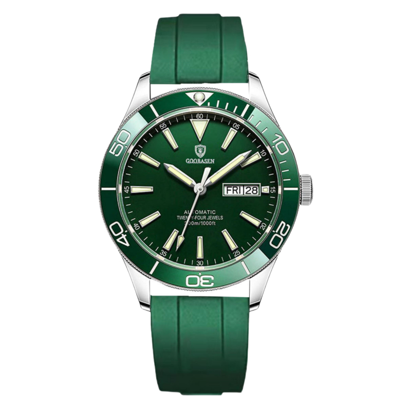 Gubersoni rohelise vee kummituskalender õõnes meeste käekell läbi põhja imitatsiooniga mehaaniline kell väliskaubandus väriseb, elab terve põlvkonna juukseid