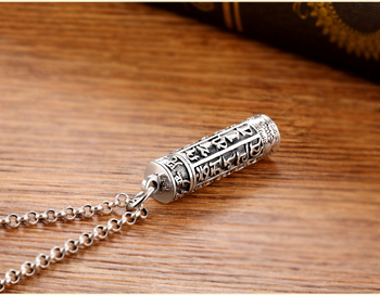 S925 hõbedast ripats trendikas kuue tähemärgiga tõekaelakee Gawu kasti isiksusega meeste hõbedane ripats trendikas ja lihtne mood