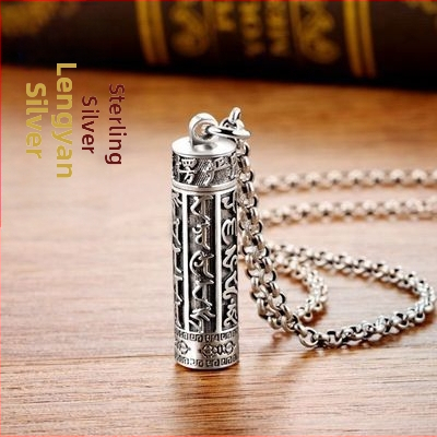 S925 hõbedast ripats trendikas kuue tähemärgiga tõekaelakee Gawu kasti isiksusega meeste hõbedane ripats trendikas ja lihtne mood