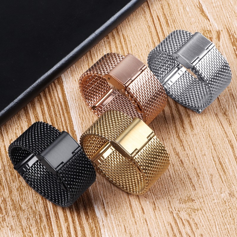 Бързо освобождаваща се каишка от неръждаема стомана с дебела тел 1.0, подходяща за Huawei Gt3/4, Samsung S 3m, каишка за часовник Lanxess