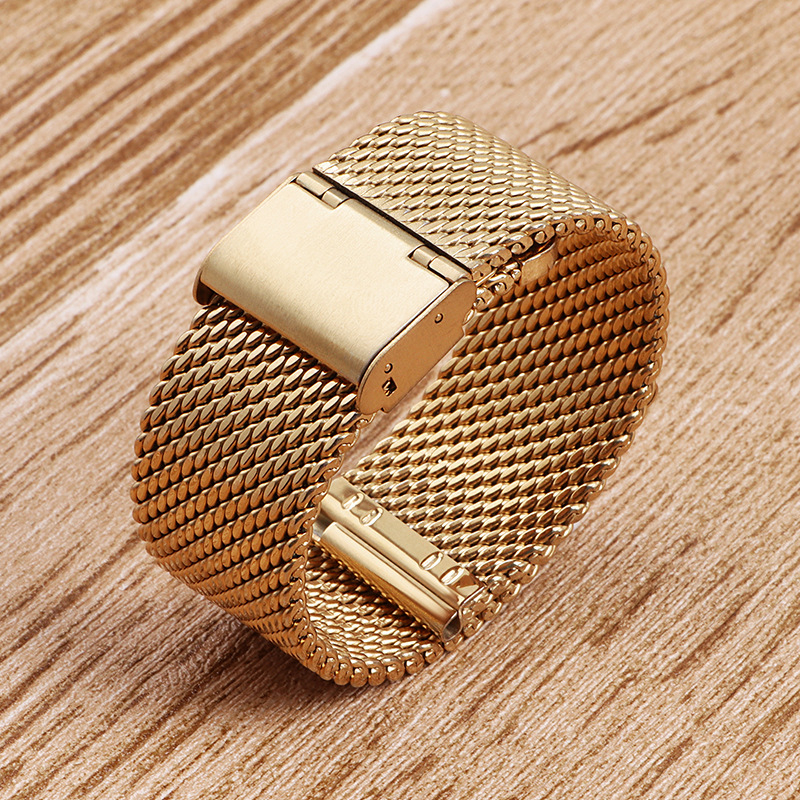 Бързо освобождаваща се каишка от неръждаема стомана с дебела тел 1.0, подходяща за Huawei Gt3/4, Samsung S 3m, каишка за часовник Lanxess