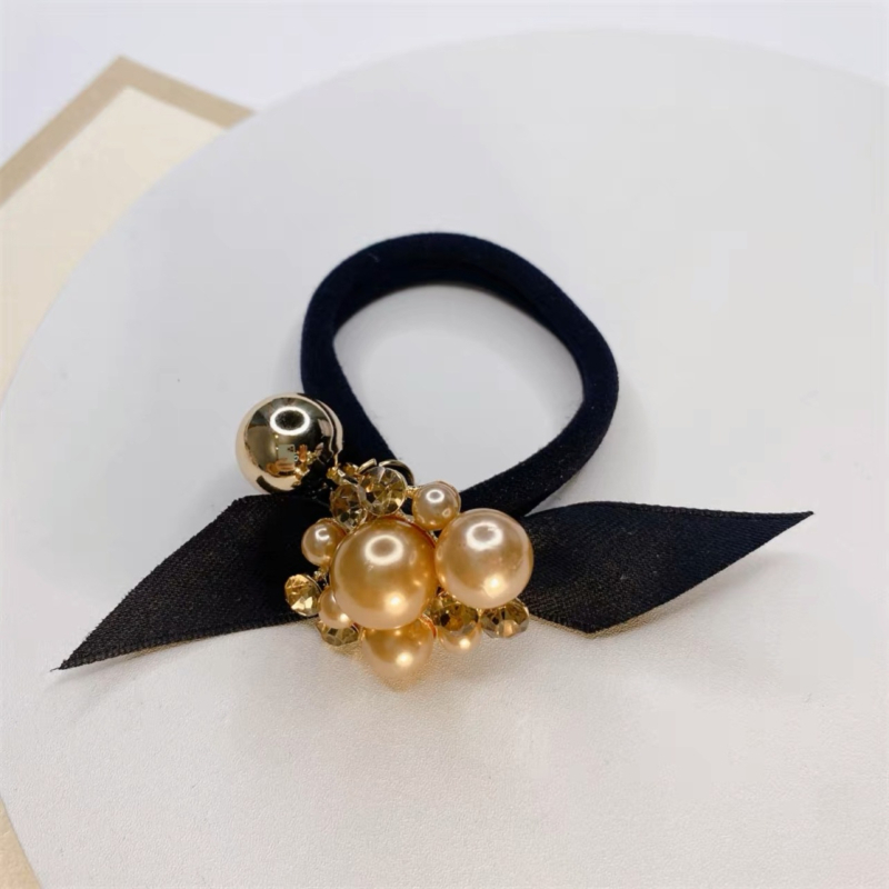 Lõuna-Korea Dongdaemuni uus pärl Rhinestones Rhinestone köis väike lõhnav tuul interneti kuulsuste juuksepahvel elegantne kõrge hobusesaba juukserõngas