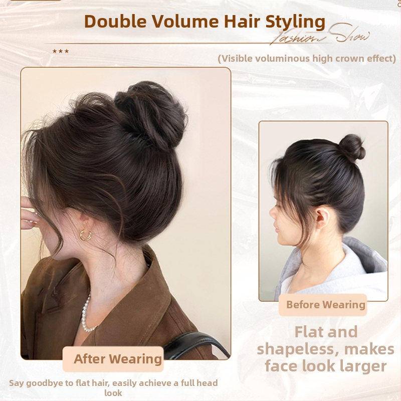 Перука с топка тип „птиче гнездо“, дамска нова, висока и ниска вратовръзка, произволна прибираща се лента за коса, пухкава чанта за коса, производител на едро