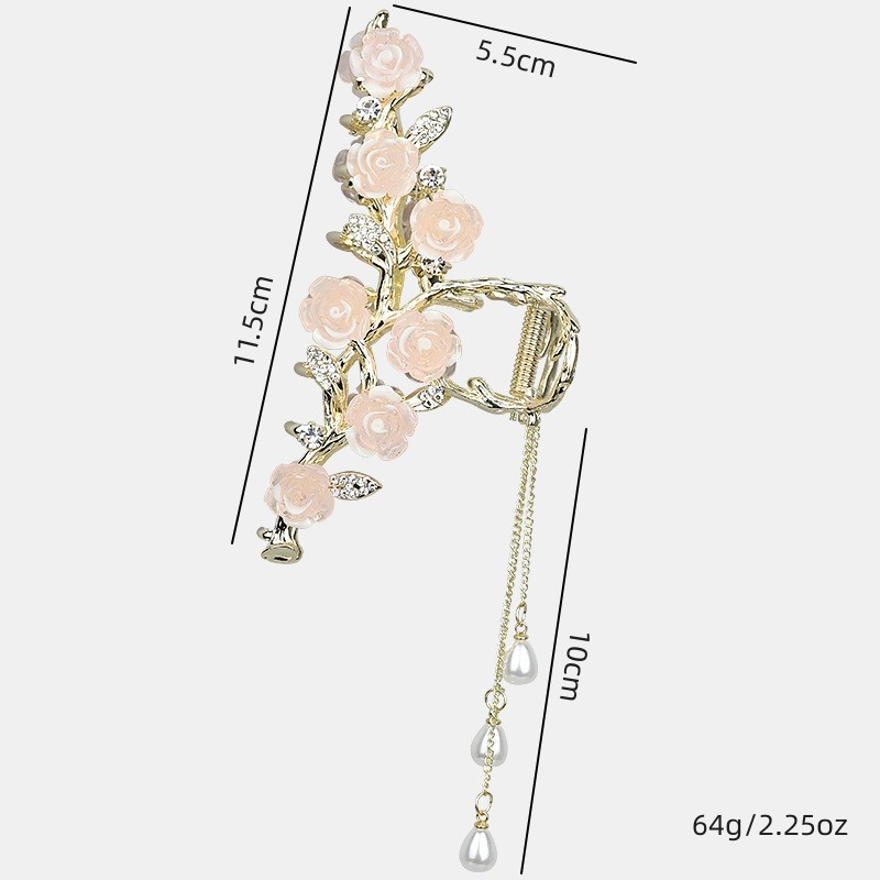 2024. aasta uus udusinise kameeliaga haaratsiklamber, kõrge tundega temperamendiga juuksehaarats, suur haikalaga peakatete hulgimüük