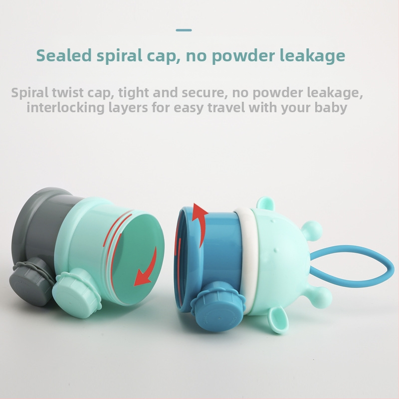 Фабрична директна кутия за бебешко мляко на прах, независима слоеста кутия за мляко на прах, преносима трислойна кутия за мляко на прах, кутия за закуски