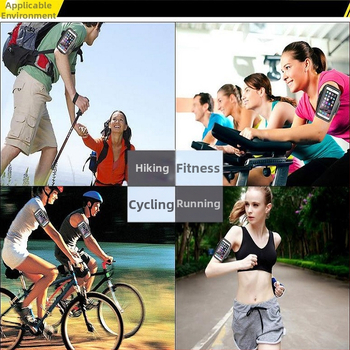 Naujas bėgimo sportinis rankinės dirželis mobiliojo telefono rankai, skirtas „Apple iPhone 7plus“ / „iPhone XSXR“