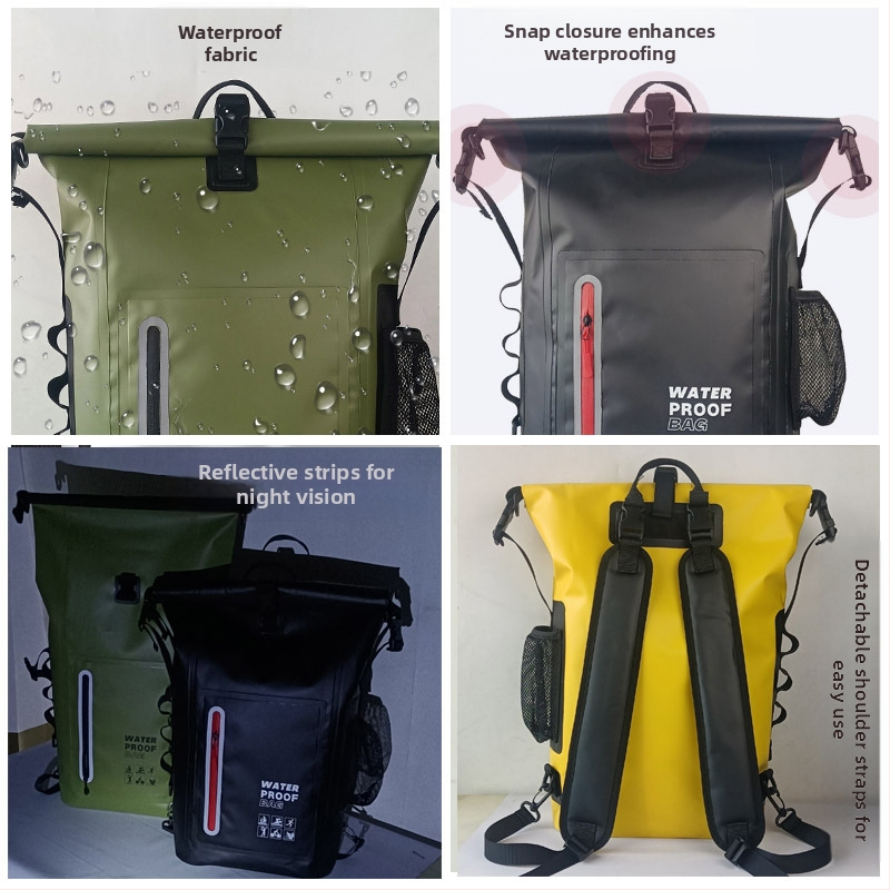 Трансгранична PVC раница, водоустойчива чанта за спорт на открито, планинарство, къмпинг, мъжка пътна чанта, студентска компютърна раница