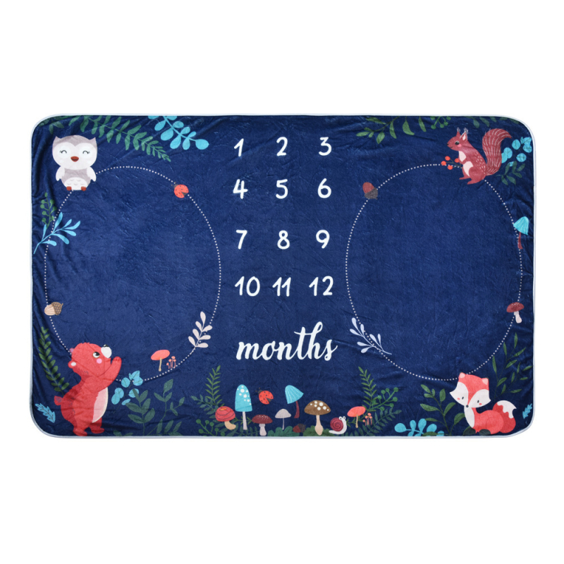 Kaksikute verstapostide fotograafiatekk, flanelltekk raamiga, beebifototekk, beebi kasvu mälestustekk