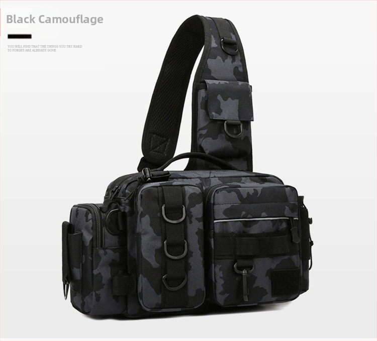 Naujas tarpvalstybinis masalų krepšys, daugiafunkcis didelės talpos žvejybos krepšys, vyriškas krūtinės krepšys, krepšys per petį, žvejybos įrangos krepšys, lauko kuprinė vyrams