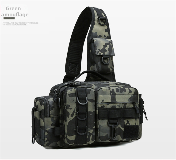 Naujas tarpvalstybinis masalų krepšys, daugiafunkcis didelės talpos žvejybos krepšys, vyriškas krūtinės krepšys, krepšys per petį, žvejybos įrangos krepšys, lauko kuprinė vyrams