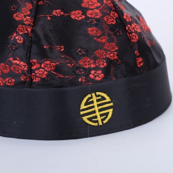 Laste Tang-ülikonna keisrimüts Poisi festivali beebikruusmüts Vana Pekingi kostüüm Siidist ja satiinist Siidmüts Retro stiilis