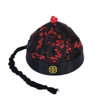Laste Tang-ülikonna keisrimüts Poisi festivali beebikruusmüts Vana Pekingi kostüüm Siidist ja satiinist Siidmüts Retro stiilis