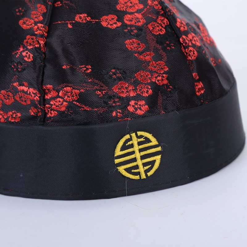 Laste Tang-ülikonna keisrimüts Poisi festivali beebikruusmüts Vana Pekingi kostüüm Siidist ja satiinist Siidmüts Retro stiilis