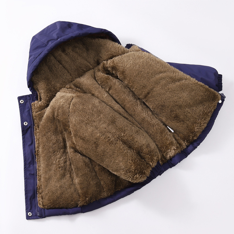 Amazon Dječja pamučna jakna od perja Zimska odjeća za dječake i djevojčice Zadebljana parka u korejskom stilu s flis podstavom Zadebljana jakna