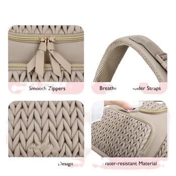 Határokon átnyúló múmiatáska, multifunkcionális anyai és csecsemő kimenő divatos anyatáska, nagy kapacitású hátizsák, babakocsi függőtáska