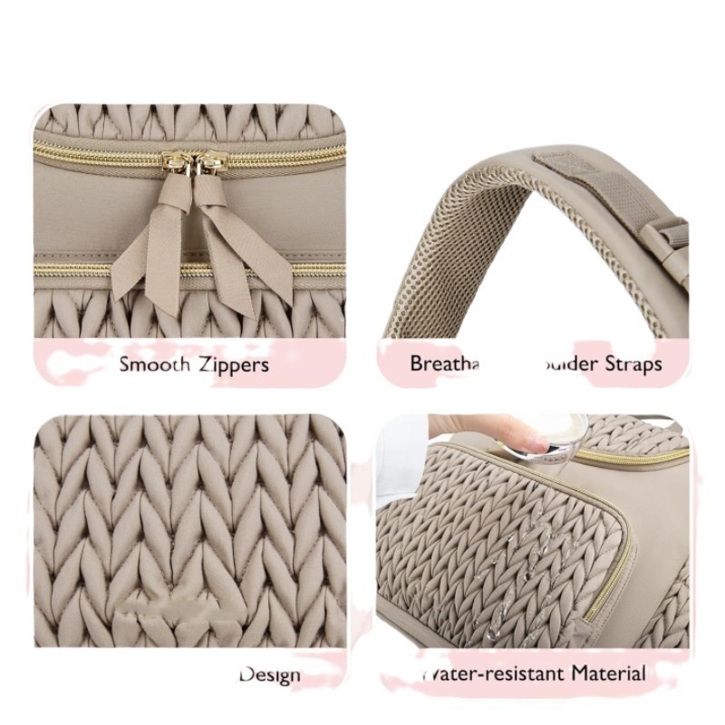 Piiriülene emmekott, multifunktsionaalne ema- ja imiku väljaminev moeemakott, suure mahutavusega seljakott, lapsevankri riputuskott