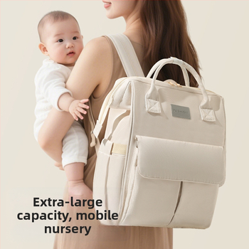 Nagy anyuka táska határokon átnyúló új nagy kapacitású hordozható hátizsák babakellékek tárolására, felakasztható a babakocsi anya-baba táskájára