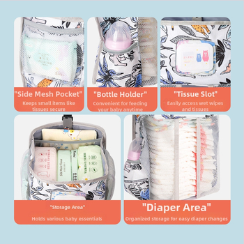 Kaasaskantav beebivoodi riputuskott, multifunktsionaalne beebivoodi hoiukott, suure mahutavusega riputuskott, voodi esiosa hoiustuskott