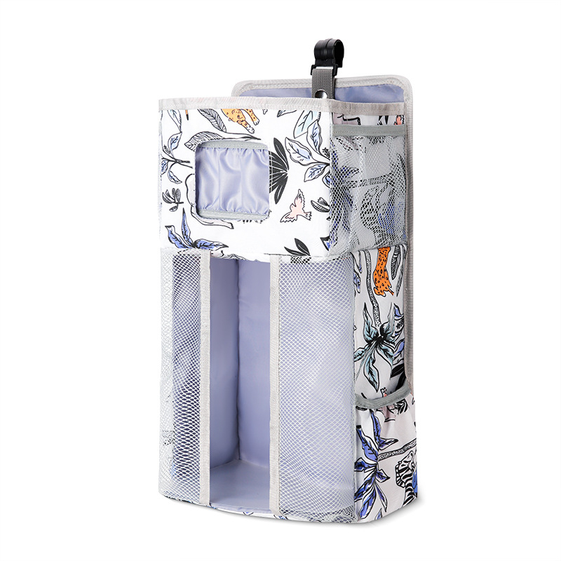 Kaasaskantav beebivoodi riputuskott, multifunktsionaalne beebivoodi hoiukott, suure mahutavusega riputuskott, voodi esiosa hoiustuskott