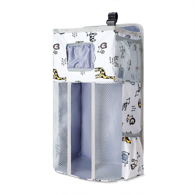 Kaasaskantav beebivoodi riputuskott, multifunktsionaalne beebivoodi hoiukott, suure mahutavusega riputuskott, voodi esiosa hoiustuskott