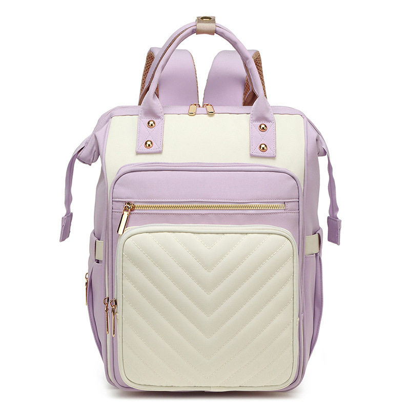 Határokon átnyúló nagy kapacitású anyukatáska, új stílusú anyuka hátizsák baba sétáltatáshoz, többfunkciós tároló anya- és babahátizsák