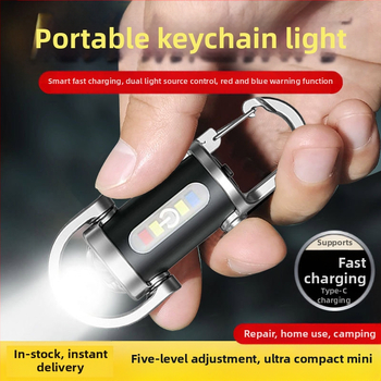 μίνι τσέπη με γάντζο λάμπα μπρελόκ εξωτερικού χώρου έντονο φως πολυεστέρα πλημμύρας led φωτισμός φακός