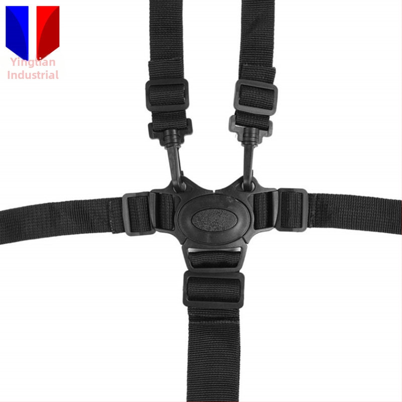 Cross-Border beebi turvavöö, reguleeritav viiepunkti turvavöö, fikseeritud jalutuskäru rihm