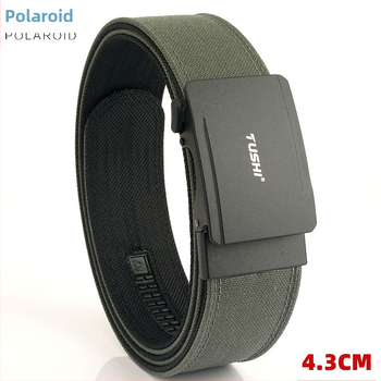 4.3 paksune rippuv püstoliga kahekihiline nailonist riidest vöö mitmekülgne vabaaja õuepükste vöö taktikaline automaatne pandlaga meeste vöö