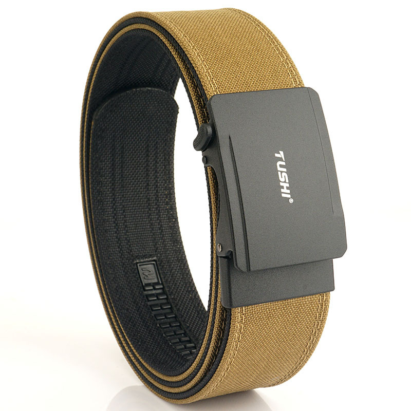 4.3 paksune rippuv püstoliga kahekihiline nailonist riidest vöö mitmekülgne vabaaja õuepükste vöö taktikaline automaatne pandlaga meeste vöö