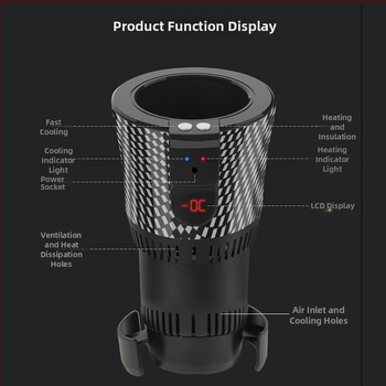 Nešiojamas tarpvalstybinis automobilinis šaldytuvas, greito šaldymo puodelis, mažas puslaidininkinis šaldymo automobilinis karšto ir šalto puodelio naudojimas namuose
