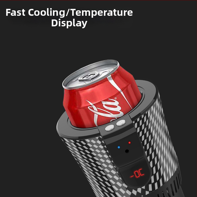 Трансграничен преносим автомобилен хладилник, бърза хладилна чаша, малка полупроводникова хладилна кола, топла и студена чаша за домашна употреба