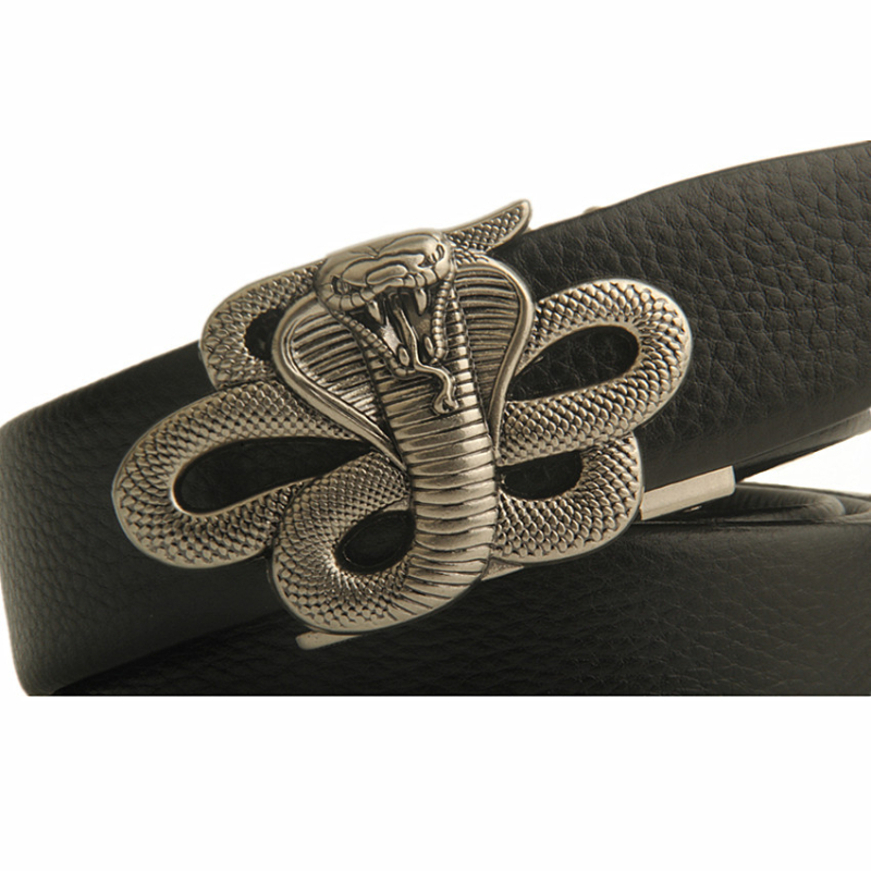 Kvaliteetne vöö Tähtkuju madu vöö Kobra pikendatud suure suurusega automaatse pandlaga silikoonnahast ekstra pikk 180 vöö