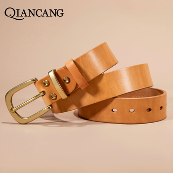 Uus esimese kihi loomanahast vöö naiste lihtsa vasknõelpandlaga meeste dekoratiivne Joker nahast vöö hulgimüügist