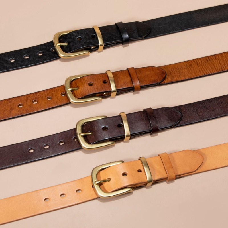 Uus esimese kihi loomanahast vöö naiste lihtsa vasknõelpandlaga meeste dekoratiivne Joker nahast vöö hulgimüügist