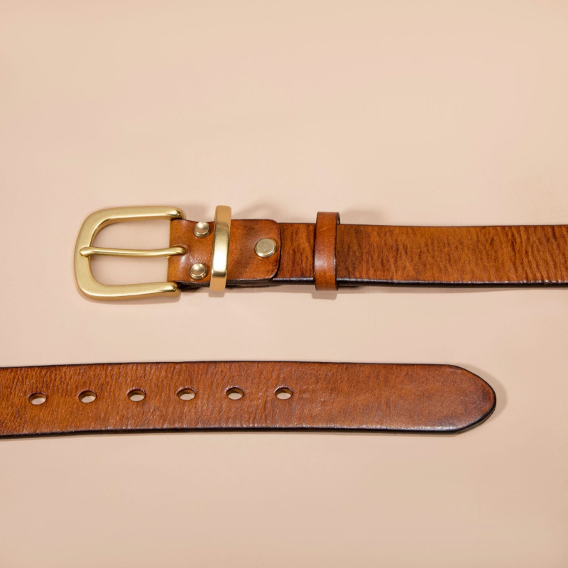 Uus esimese kihi loomanahast vöö naiste lihtsa vasknõelpandlaga meeste dekoratiivne Joker nahast vöö hulgimüügist