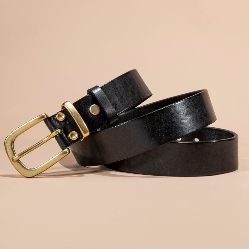 Uus esimese kihi loomanahast vöö naiste lihtsa vasknõelpandlaga meeste dekoratiivne Joker nahast vöö hulgimüügist