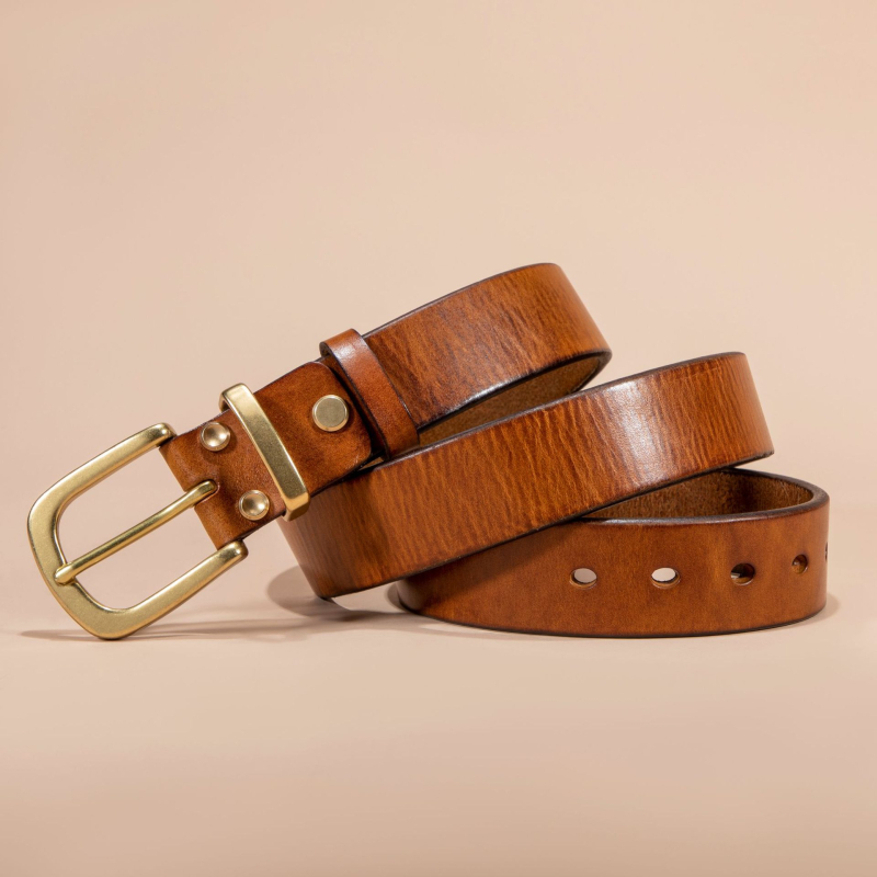 Uus esimese kihi loomanahast vöö naiste lihtsa vasknõelpandlaga meeste dekoratiivne Joker nahast vöö hulgimüügist