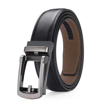 Meeste automaatse pandlaga vöö meeste nahast sinine hall 3,5 cm vabaaja äri meeste pükste vöö väliskaubanduse kuum müük