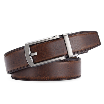 Meeste automaatse pandlaga vöö meeste nahast sinine hall 3,5 cm vabaaja äri meeste pükste vöö väliskaubanduse kuum müük