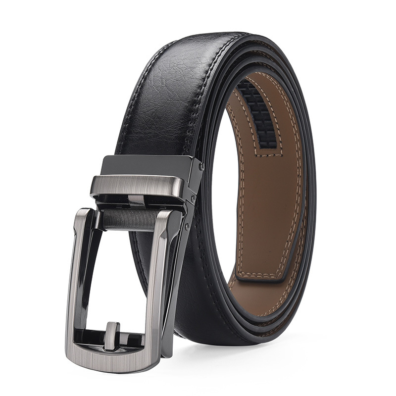 Meeste automaatse pandlaga vöö meeste nahast sinine hall 3,5 cm vabaaja äri meeste pükste vöö väliskaubanduse kuum müük