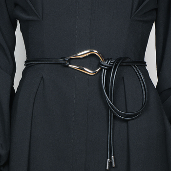 Vöökoha aksessuaarid naiste vöökoht õhuke vöö dekoratiivne kleit seelikuga kampsun mustvalge pikk vöö vöötihend
