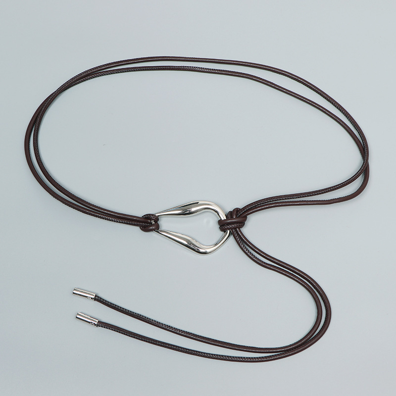 Vöökoha aksessuaarid naiste vöökoht õhuke vöö dekoratiivne kleit seelikuga kampsun mustvalge pikk vöö vöötihend